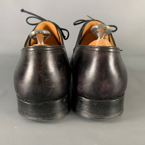 JOHN LOBB Size 9 Black Leather Pointed Toe Lace Up Shoes main image 5